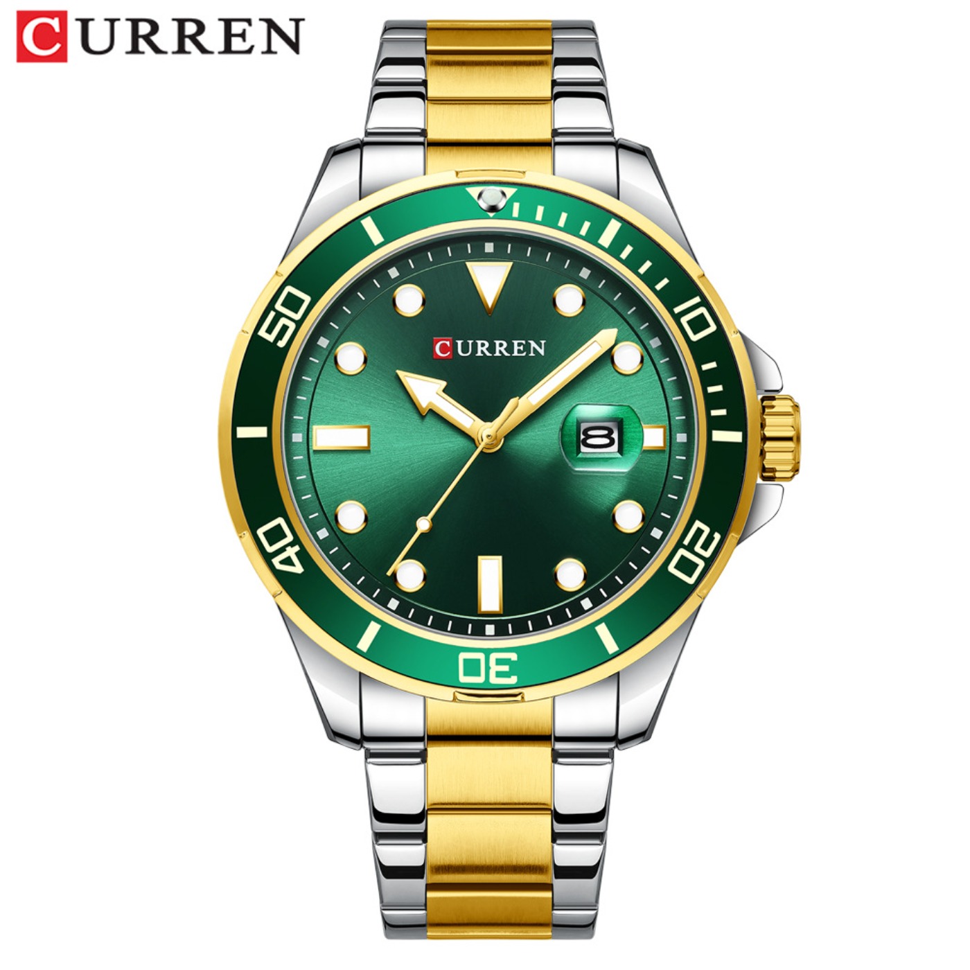 Luxury Watch Brands - CURREN New Green Water Ghost Series
