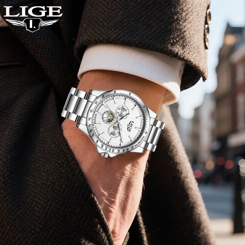 Luxury Watch Brands - LIGE Top Brand Luxury Quartz Men's