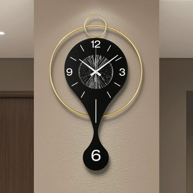 Luxury Watch Wall Clock - Luxury Circular swinging wall clock Creativity