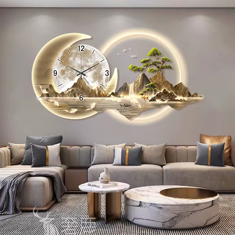 Luxury Watch Wall Clock - Fashion Luxury Clock Wall Chinese Style