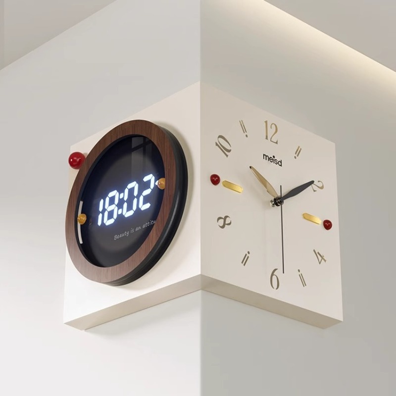 Corner Wall Clock Double Sided - Luxury Watch Wall Clock review and price