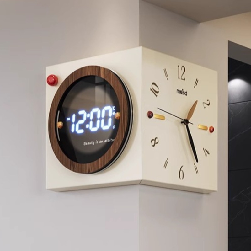Corner Wall Clock Double Sided - Luxury Watch Wall Clock review and price