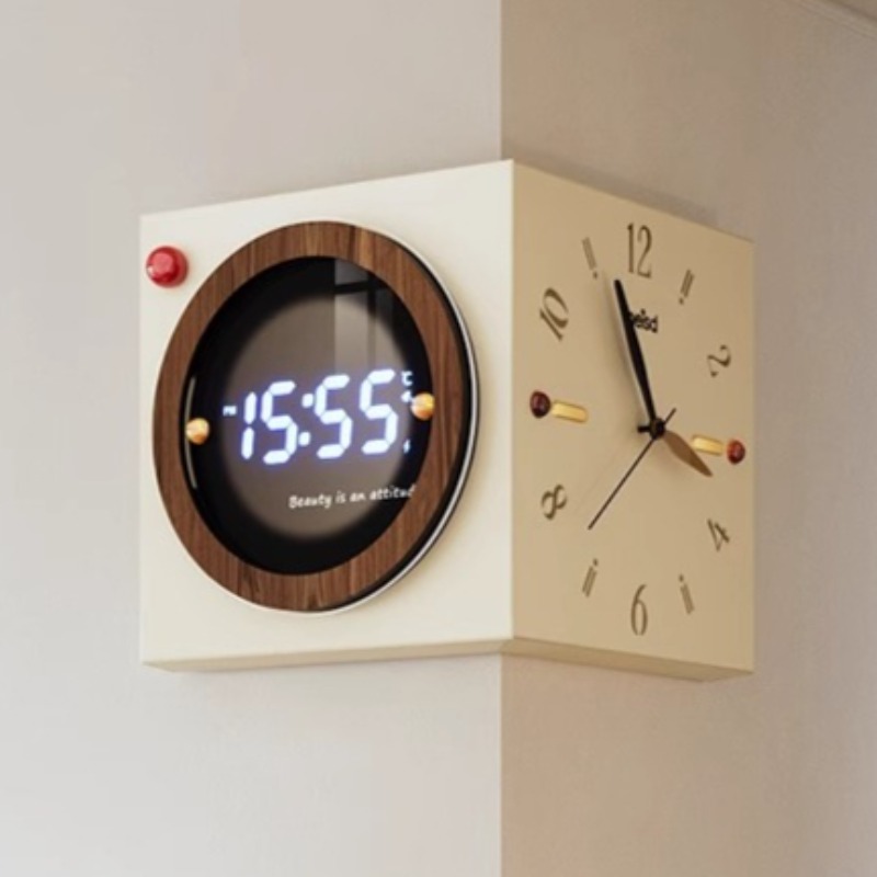 Corner Wall Clock Double Sided - Luxury Watch Wall Clock review and price