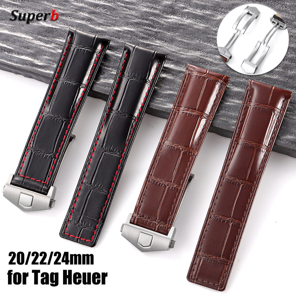 Leather Cowhide Watch Strap 20 - Tag Heuer Is Luxury Watch review and price