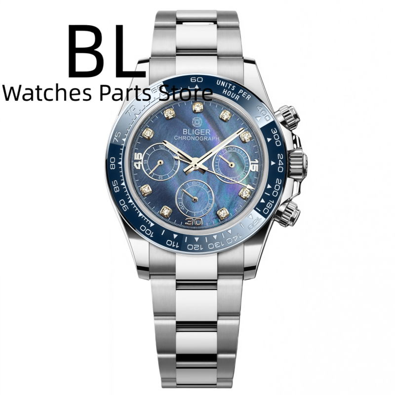 BLIGER 39mm Luxury VK63 Men's  - Luxury Watch German review and price