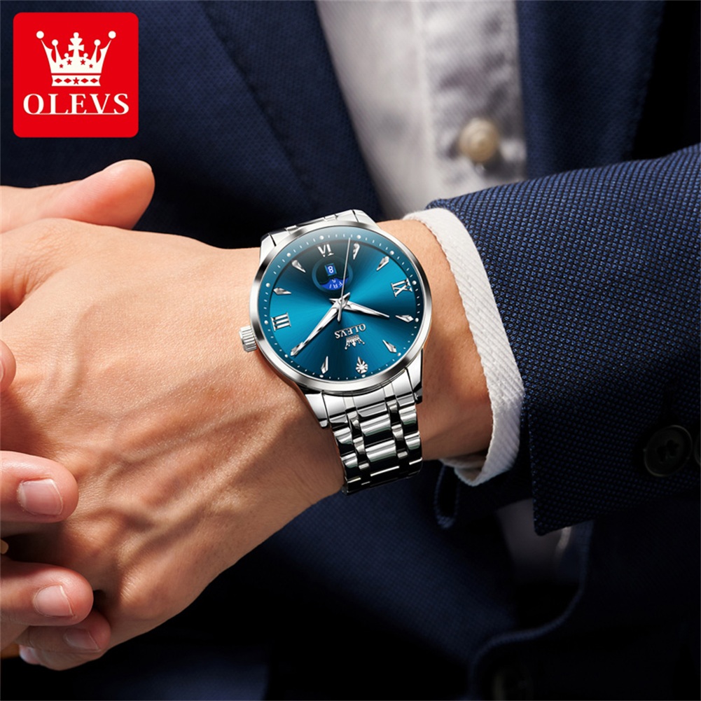 OLEVS Moon Phase men's watches - Luxury Watch Brands review and price