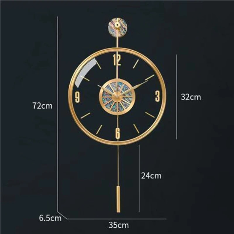 Alloy Seashell Wall Clock Sile - Luxury Watch Wall Clock review and price