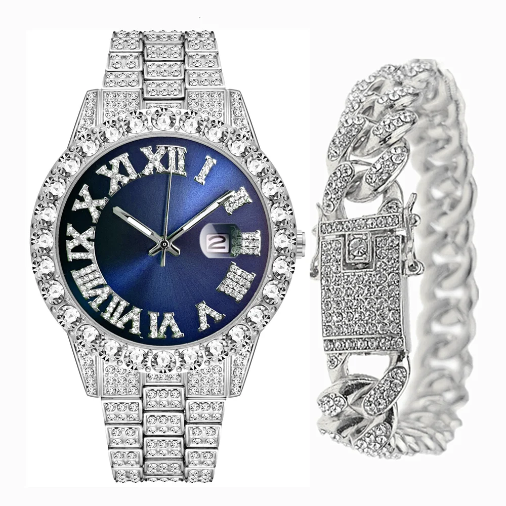 Full Iced Out Bracelet Men Bli - Luxury Watch Miami review and price