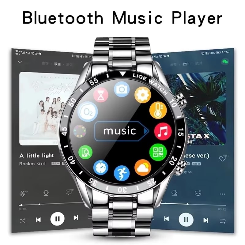 LIGE New Bluetooth Call Smart  - Luxury Watch German review and price