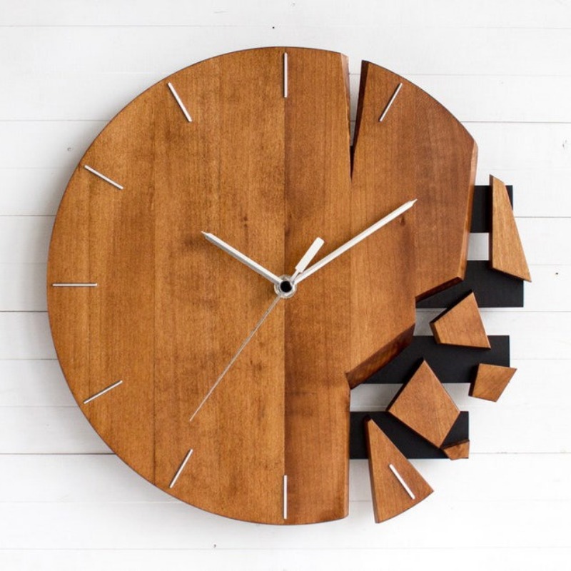 Round Silent Wall Clocks Woode - Luxury Watch Wall Clock review and price