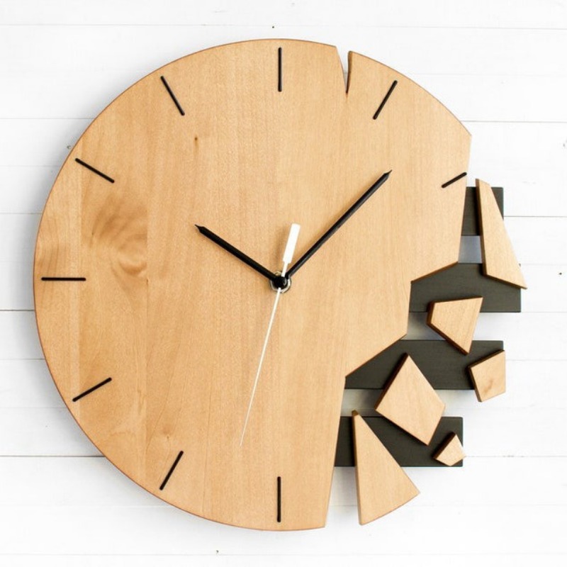 Round Silent Wall Clocks Woode - Luxury Watch Wall Clock review and price