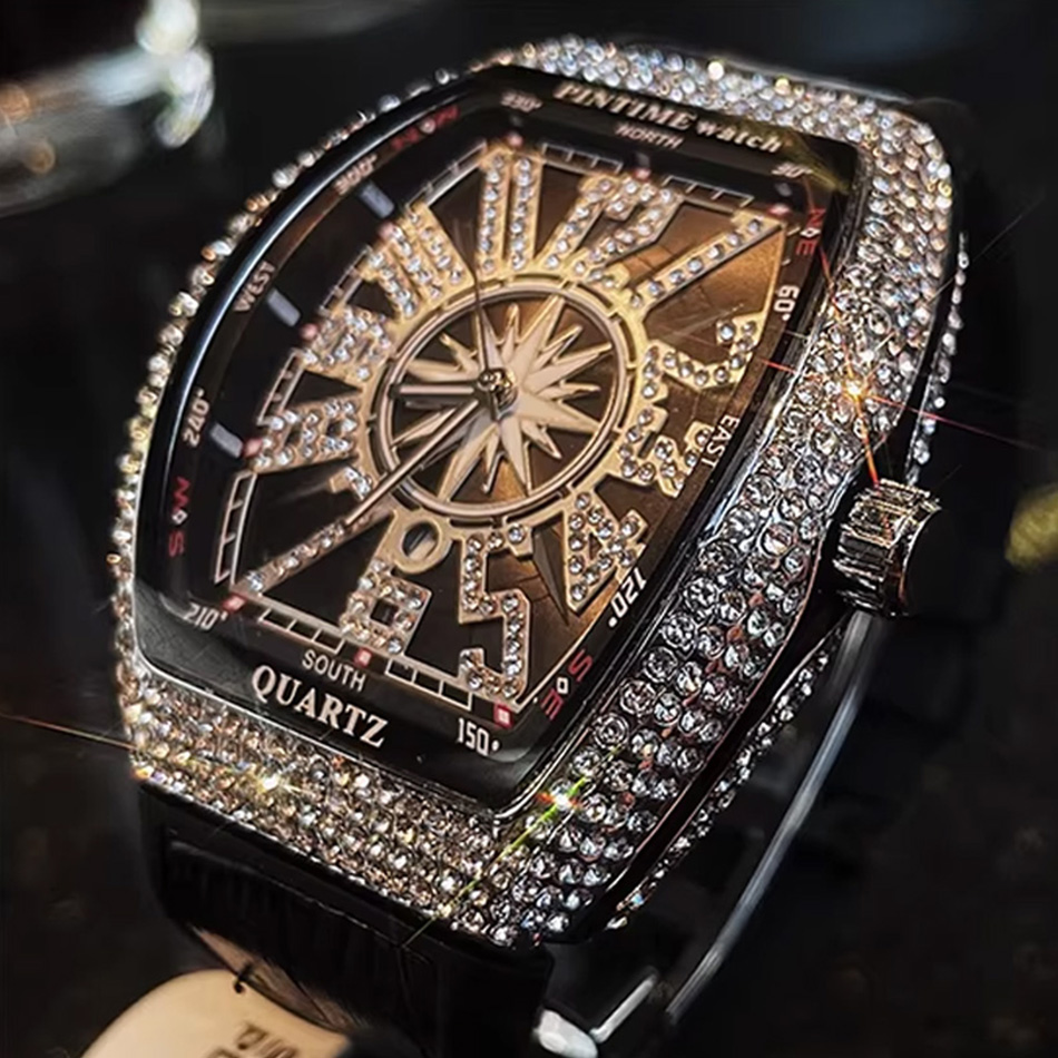 Premium Brand Luxury Diamond W - Luxury Watch All Black review and price