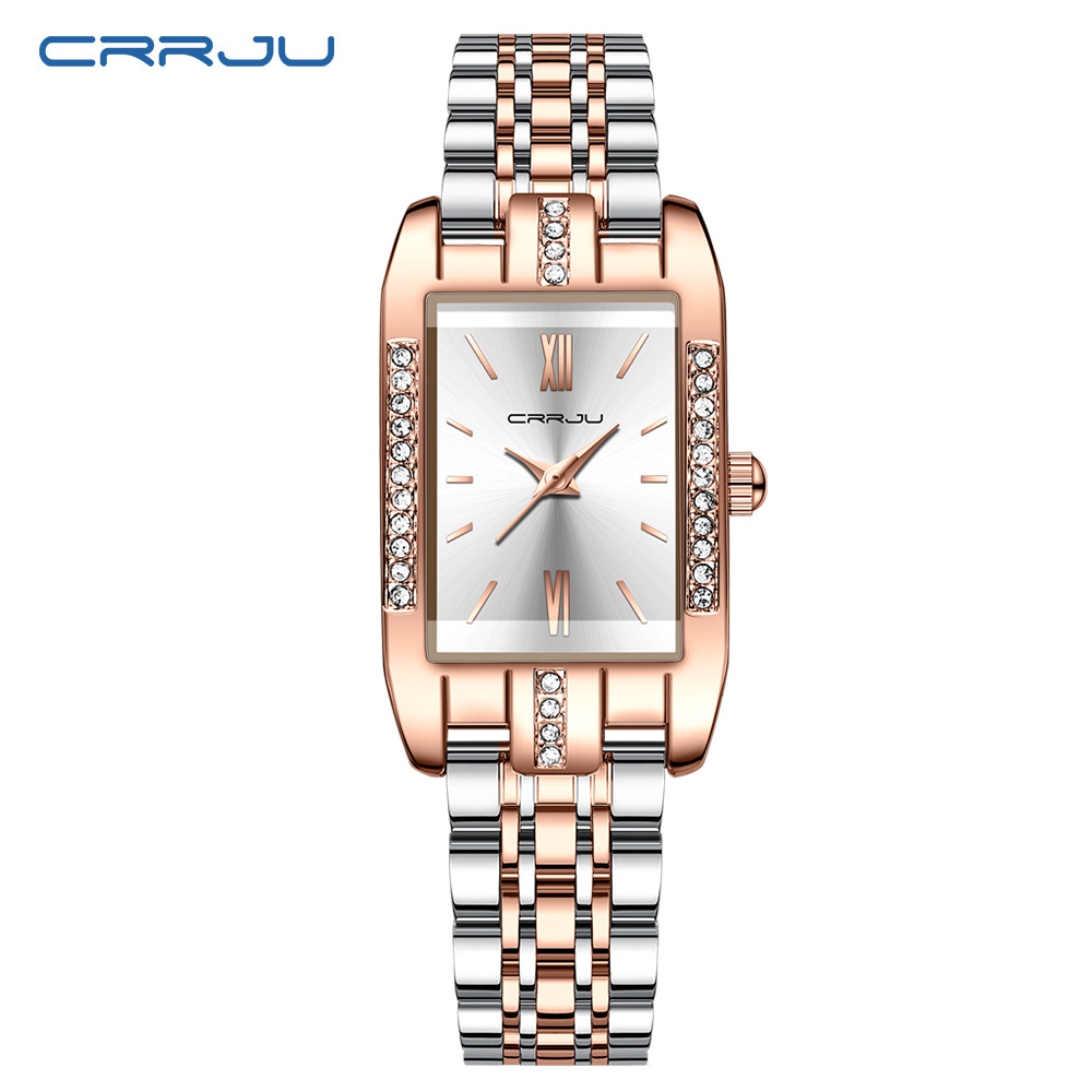 CRRJU Luxury Square Watch for  - Luxury Watch Female review and price