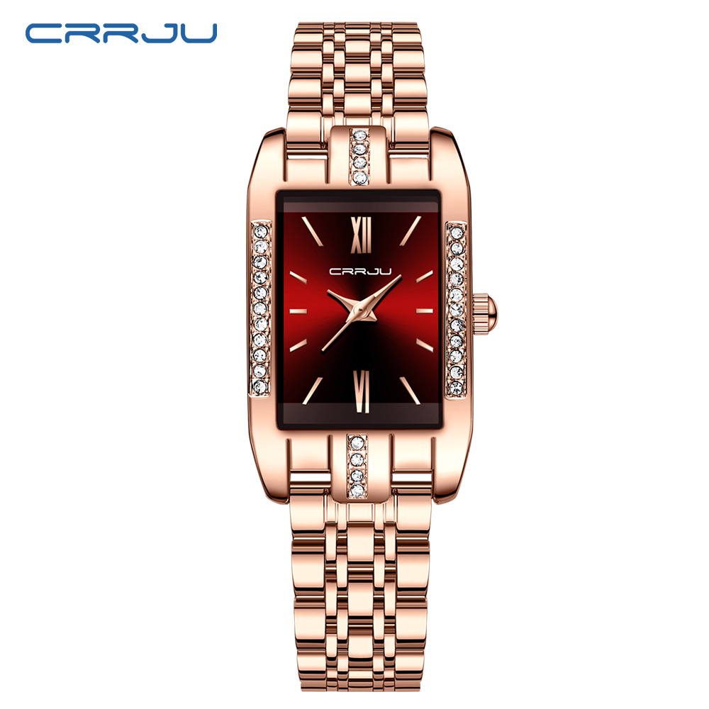 CRRJU Luxury Square Watch for  - Luxury Watch Female review and price