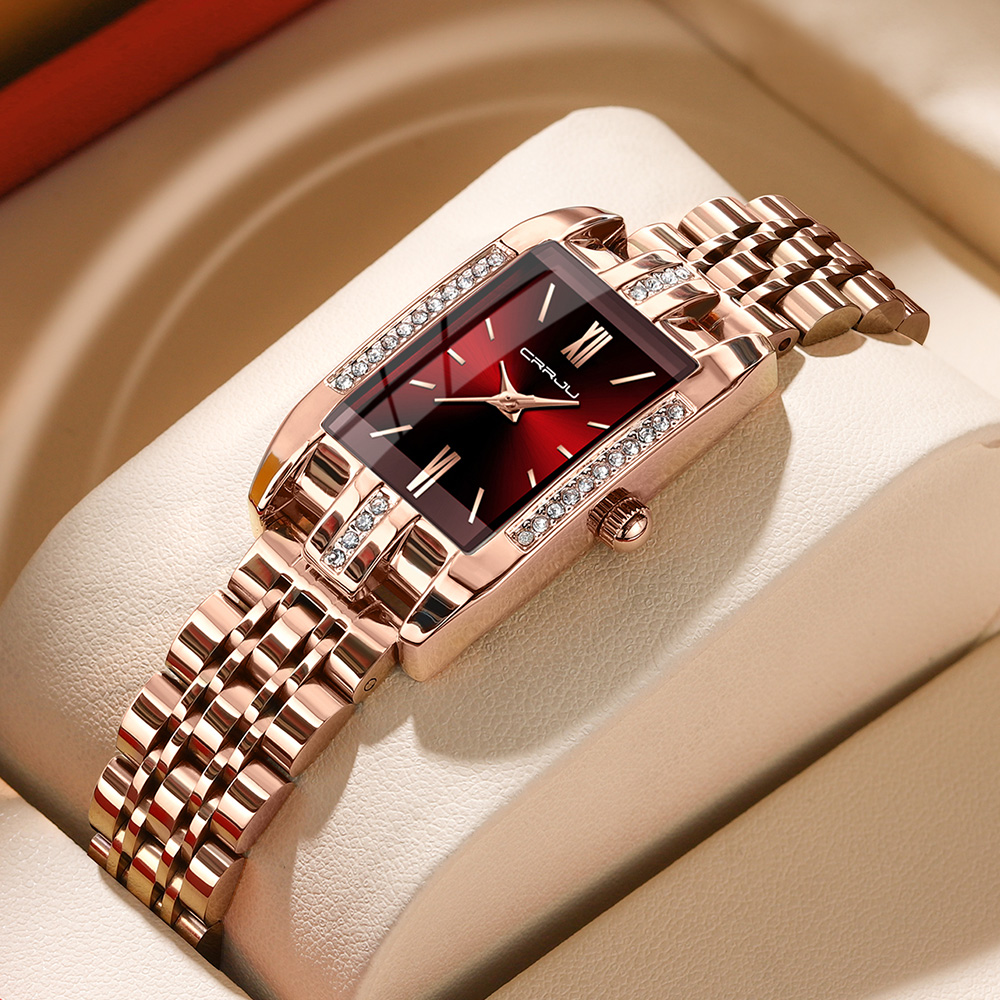 CRRJU Luxury Square Watch for  - Luxury Watch Female review and price